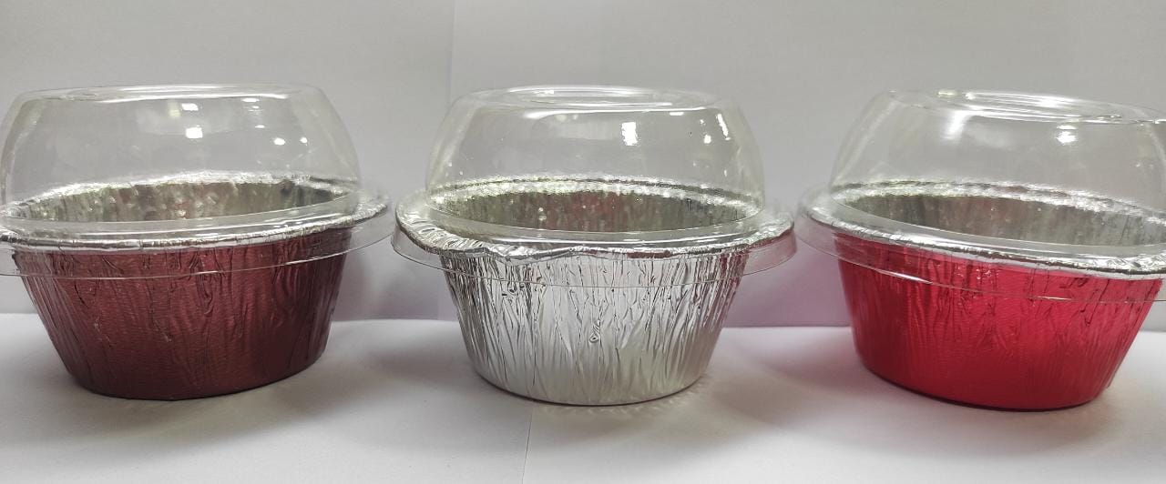 Chocolava cups with transperent lids