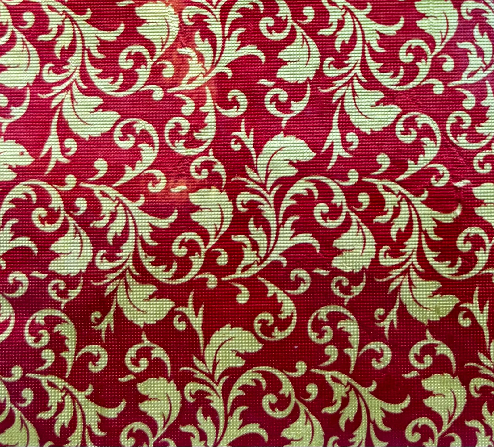 Leaf Design Chocolate Foil Wrapper-Red/Golden