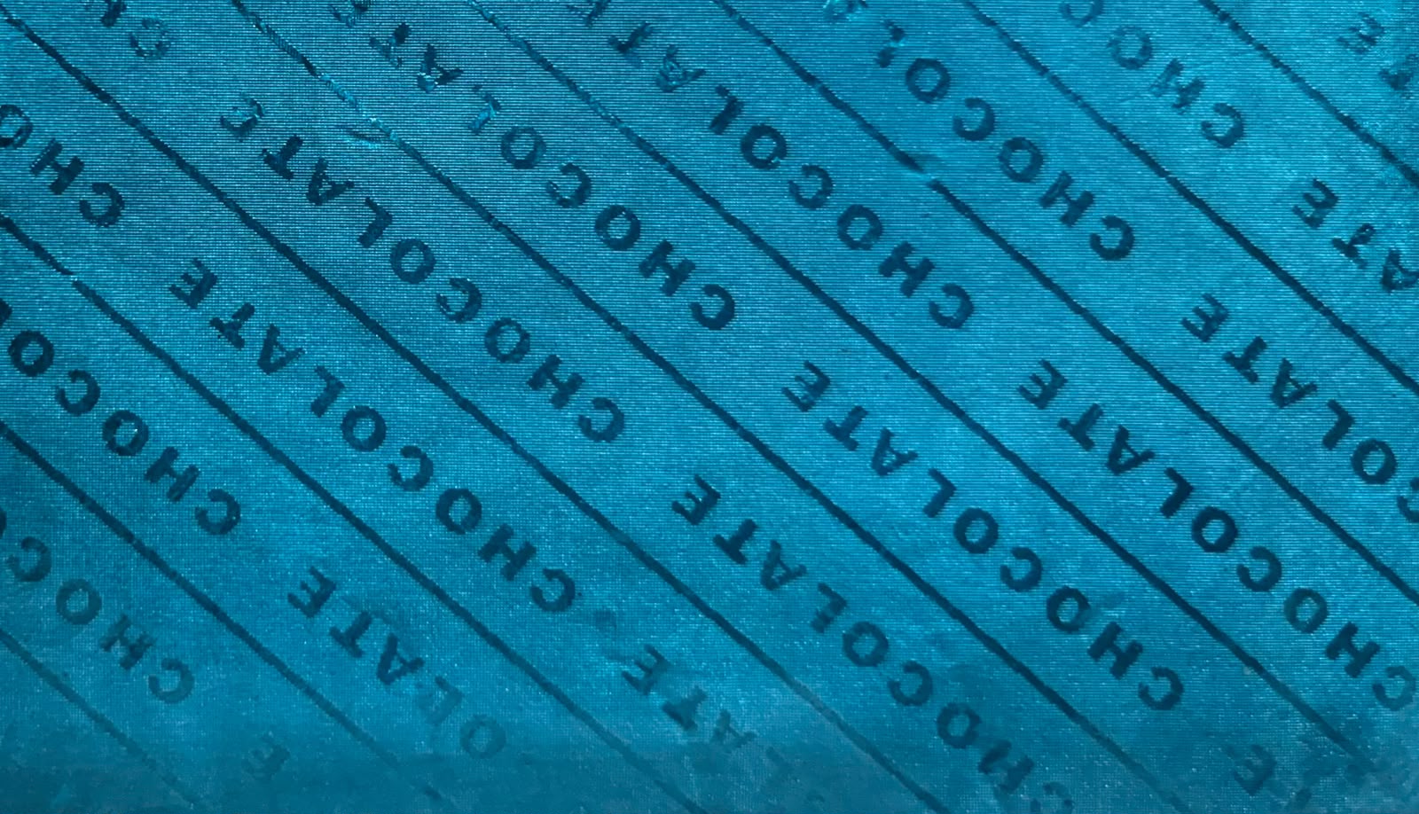 Chocolate Embossed Chocolate Foil Wrapper-Light Blue