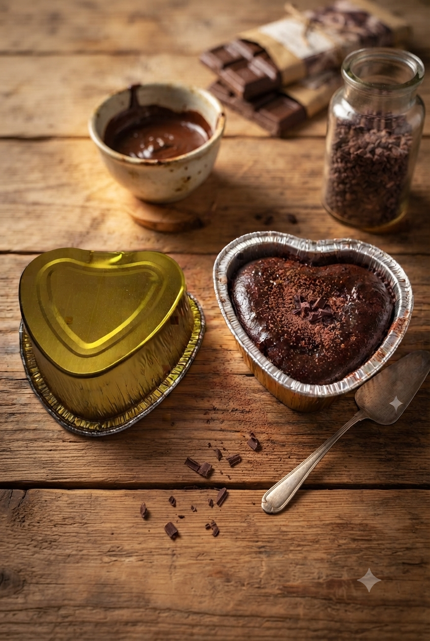 Golden Heart Baking Cups(100ml)