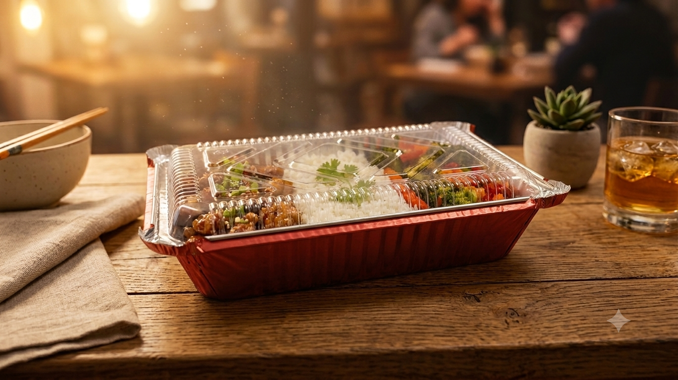 Red  750ml Container With Transparent Lid
